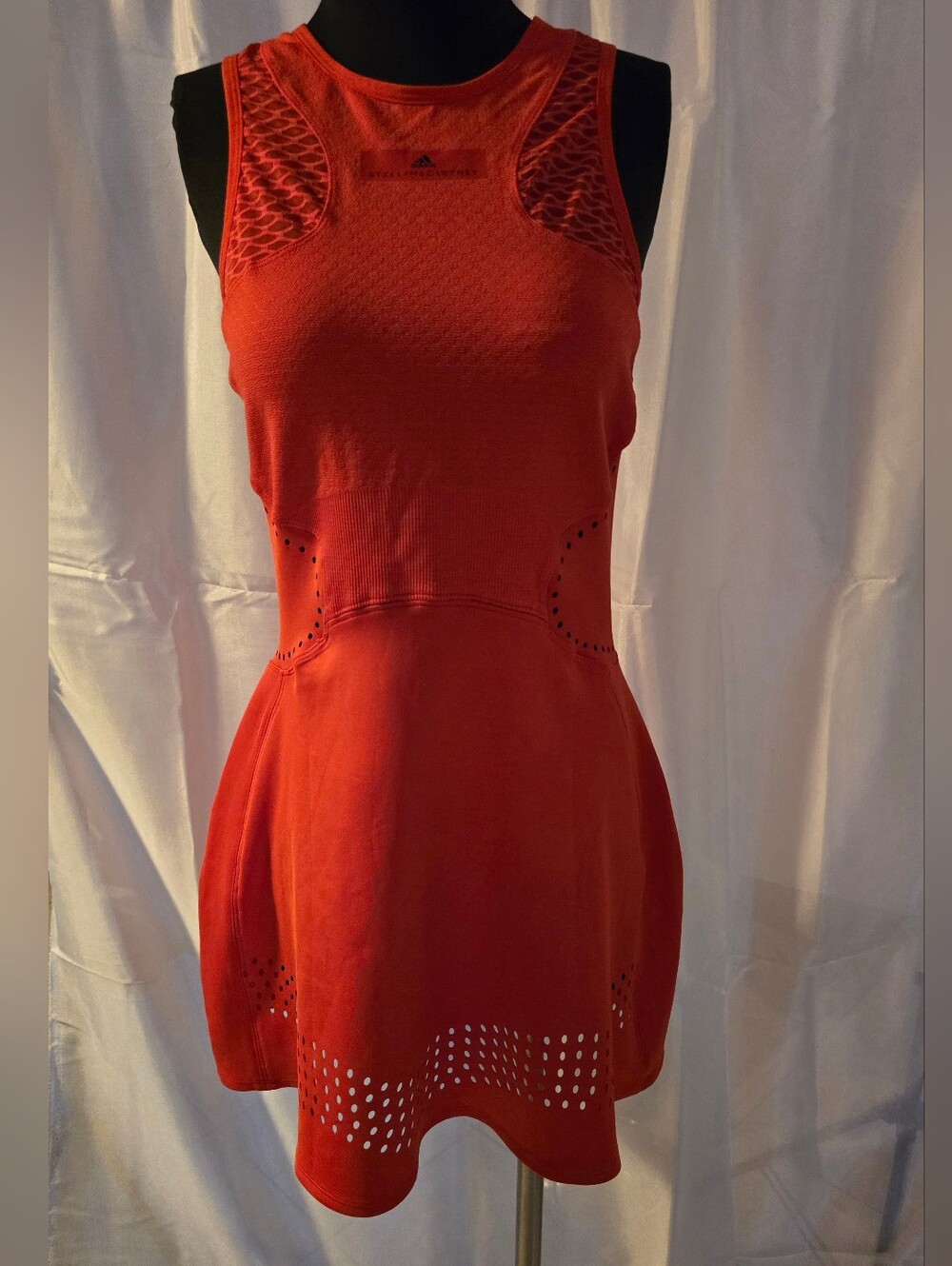 adidas Red Mini Dress Sleeveless Athletic Skirt